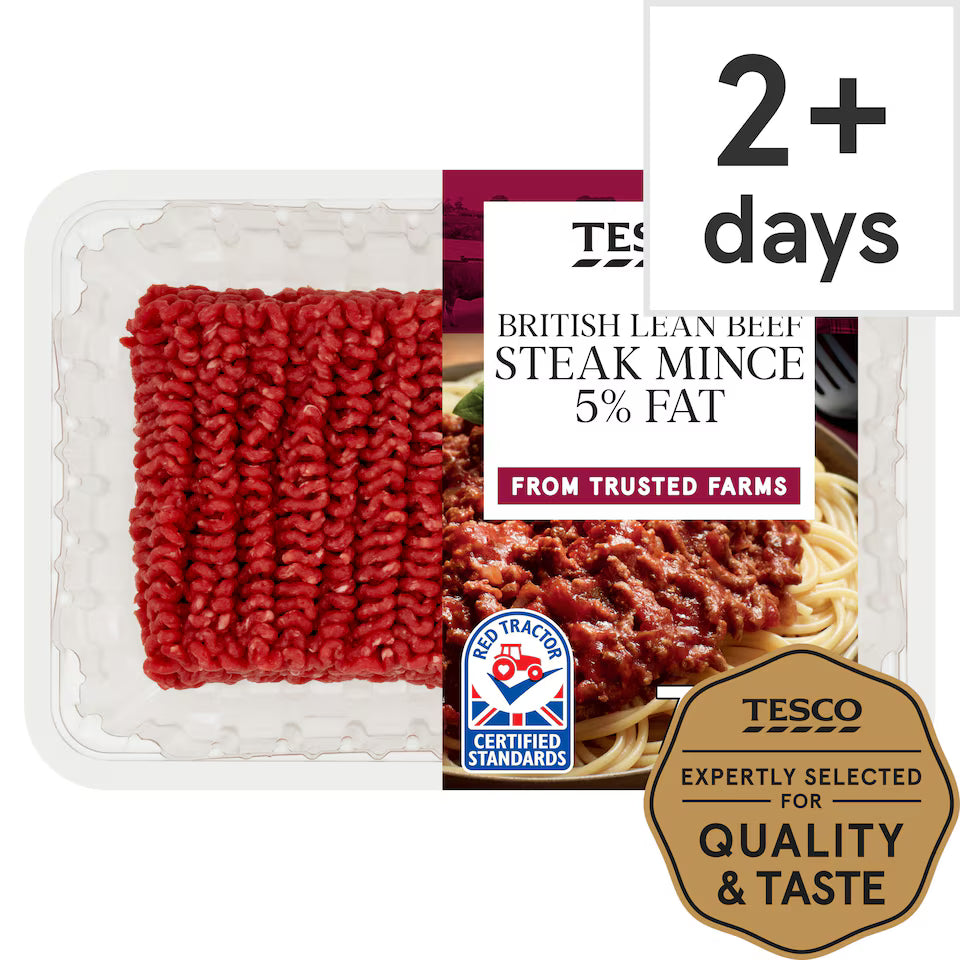 Tesco Lean Beef Steak Mince 5% Fat 750g