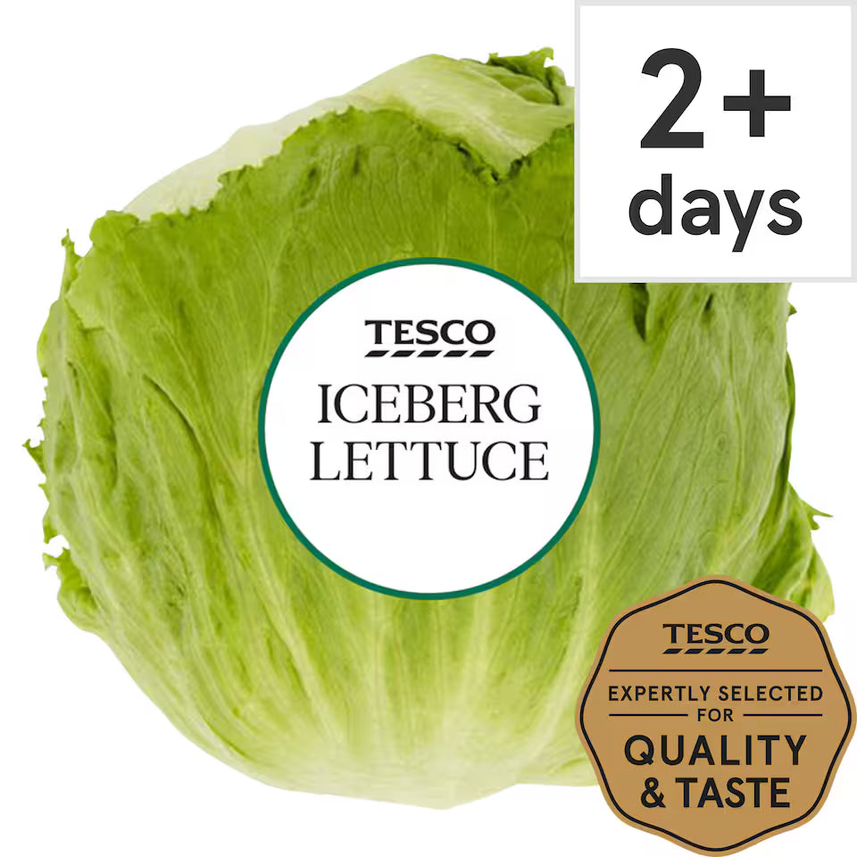 Tesco Iceberg Lettuce Each