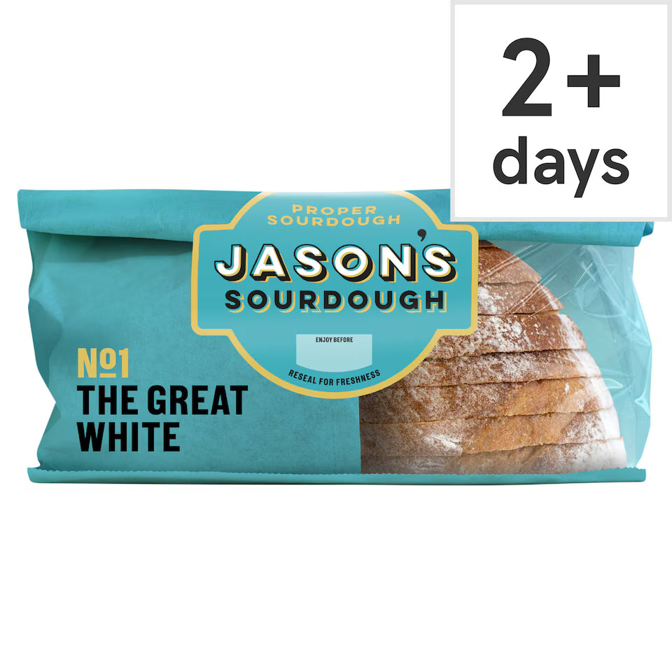 Jason's Recipe No 01 The Great White Straight Up Sourdough Loaf 450g