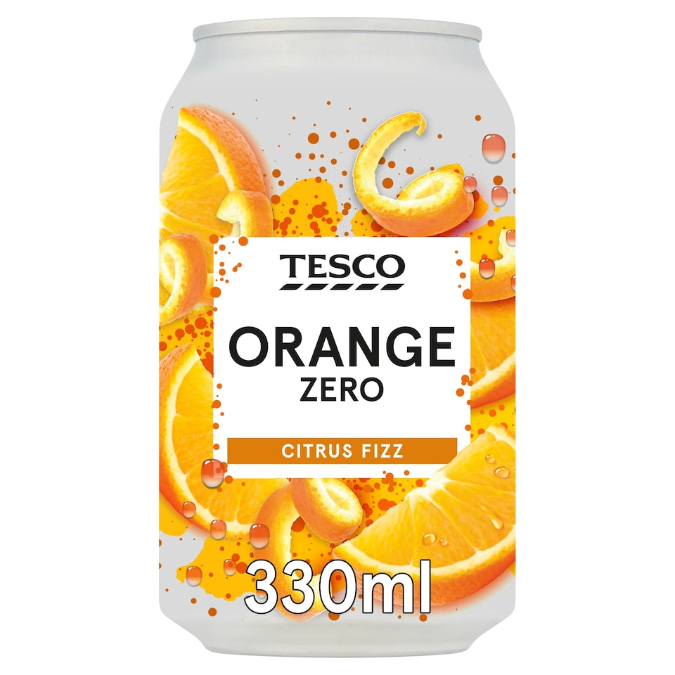 Tesco Orange Zero 330Ml